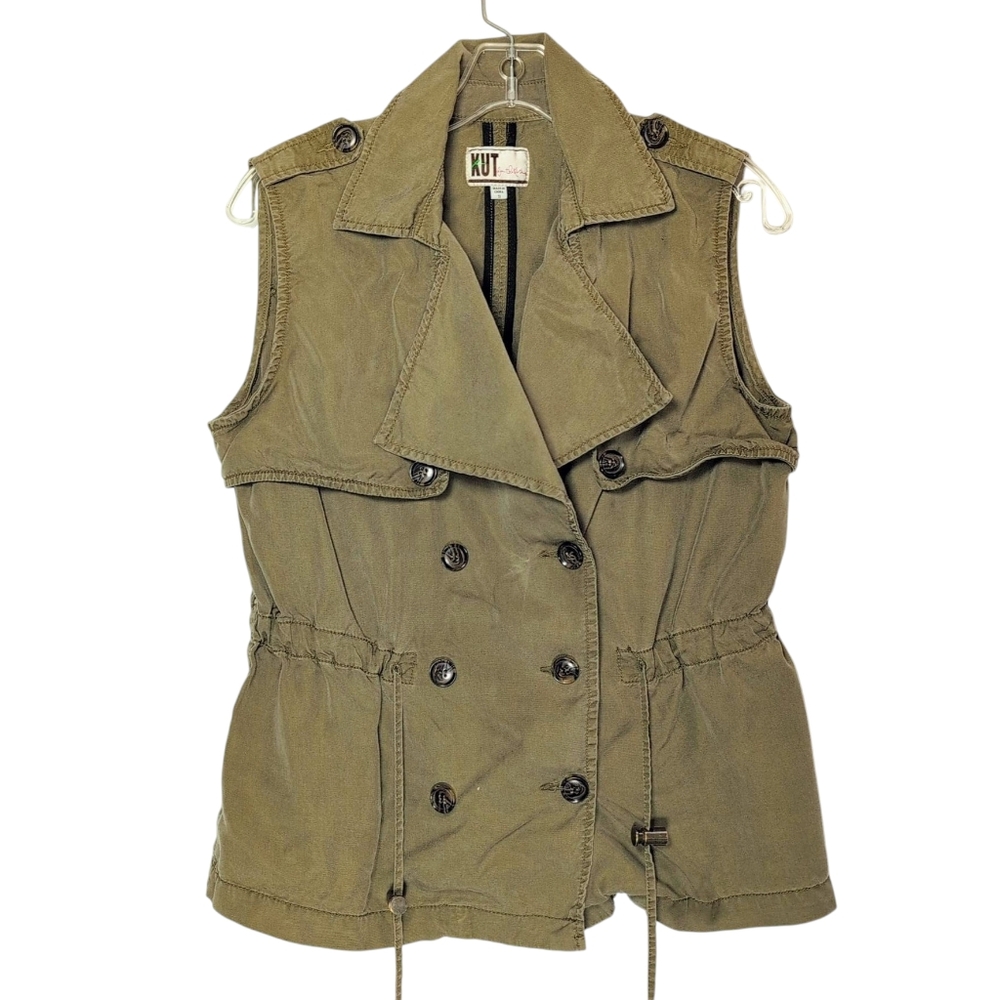 KUT From The Kloth Olive Green Sleeveless Vest